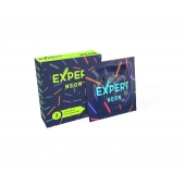 Светящиеся в темноте презервативы Expert Neon - 3 шт. - Expert - купить с доставкой в Иркутске