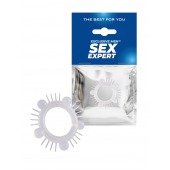 Эластичное эрекционное кольцо с шишечками и шипами - Sex Expert - в Иркутске купить с доставкой