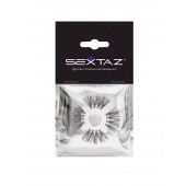 Эластичное эрекционное кольцо с черными «ресничками» - Sextaz - в Иркутске купить с доставкой