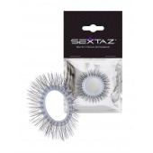 Круглое эрекционное кольцо с «ресничками» - Sextaz - в Иркутске купить с доставкой