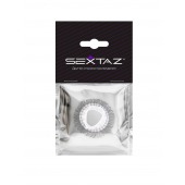 Эластичное эрекционное кольцо с длинными черными «ресничками» - Sextaz - в Иркутске купить с доставкой