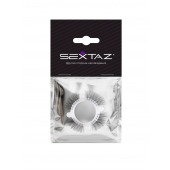 Эластичное кольцо с «ресничками» и 4 шариками - Sextaz - в Иркутске купить с доставкой