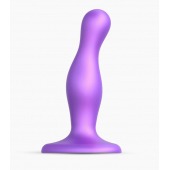 Фиолетовая насадка Strap-On-Me Dildo Plug Curvy size S - Strap-on-me - купить с доставкой в Иркутске