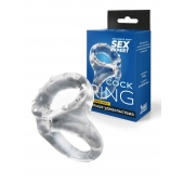 Прозрачное двойное эрекционное кольцо - Sex Expert - в Иркутске купить с доставкой