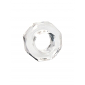 Прозрачное эрекционное кольцо в форме гайки - Sex Expert - в Иркутске купить с доставкой