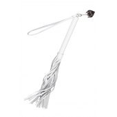 Белая кожаная плеть - 50 см. - Pecado - купить с доставкой в Иркутске