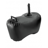 Черное надувное кресло с платформой для фиксации дилдо Body Dock Inflatable Love Seat - Pipedream - купить с доставкой в Иркутске