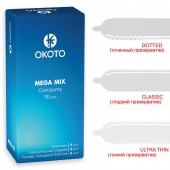 Презервативы OKOTO Mega Mix - 18 шт. - Sitabella - купить с доставкой в Иркутске