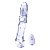 Прозрачная насадка-удлинитель Length Enhancer With Bullet с подхватом - 22,3 см. - NMC - в Иркутске купить с доставкой