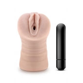 Телесный мастурбатор-вагина Ayumi с вибрацией - Blush Novelties - в Иркутске купить с доставкой