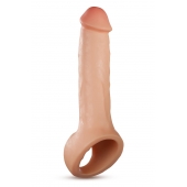 Телесная насадка-удлинитель Thrive 8.75 Inch Realistic Penis Extender Sleeve - 22,2 см. - Blush Novelties - в Иркутске купить с доставкой
