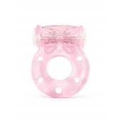 Розовое эрекционное виброкольцо с бабочкой - 1137 - в Иркутске купить с доставкой