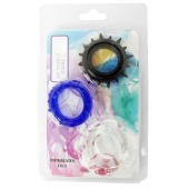 Набор из 3 эрекционных колец разного цвета и рельефа - Boys of Toys - в Иркутске купить с доставкой