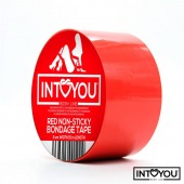 Красный скотч для фиксации Non-Sticky Bondage Tape - 15 м. - Intoyou - купить с доставкой в Иркутске