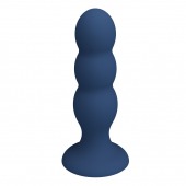 Синяя анальная пробка со смещенным центром тяжести - 16,5 см. - Baile