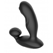 Черный вибромассажер простаты с вращающимся шариком - Secwell - в Иркутске купить с доставкой