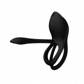 Черное эрекционное виброкольцо Bayek с пультом ДУ - Zalo - в Иркутске купить с доставкой