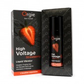 Жидкий вибратор Orgie High Voltage Strawberry - 15 мл. - ORGIE - купить с доставкой в Иркутске