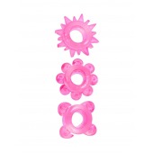 Комплект из 3 розовых эрекционных колец - Erowoman-Eroman - в Иркутске купить с доставкой