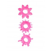 Комплект из трех розовых эрекционных колец - Erowoman-Eroman - в Иркутске купить с доставкой