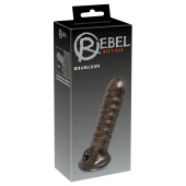 Насадка на пенис Rebel smoke с рёбрышками и отверстием под мошонку - Orion - в Иркутске купить с доставкой