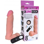 Фаллическая насадка Харнесс UNICOCK 8  с вибрацией - 20 см. - LOVETOY (А-Полимер) - купить с доставкой в Иркутске