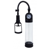 Чёрная вакуумная помпа A-toys с манометром и прозрачной колбой - A-toys - в Иркутске купить с доставкой Чёрная вакуумная помпа A-toys с манометром и прозрачной колбой - A-toys - в Иркутске купить с доставкой