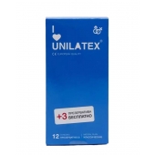 Классические презервативы Unilatex Natural Plain - 12 шт. + 3 шт. в подарок - Unilatex - купить с доставкой в Иркутске