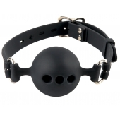 Силиконовый кляп-шар с отверстиями для дыхания Silicone Breathable Ball Gag Small - Pipedream - купить с доставкой в Иркутске
