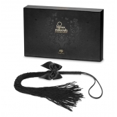 Чёрная плётка Lilly Whip Bijoux - Bijoux Indiscrets - купить с доставкой в Иркутске