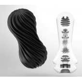 Мастурбатор FLEX Rocky Black с плотным рельефом - Tenga - в Иркутске купить с доставкой