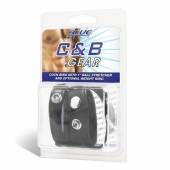 Утяжка для мошонки и пениса Cock Ring With 1  Ball Stretcher And Optional Weight Ring - BlueLine - купить с доставкой в Иркутске