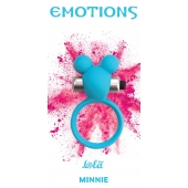 Голубое эрекционное виброколечко Emotions Minnie Breeze - Lola Games - в Иркутске купить с доставкой
