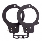 Чёрные наручники из листового металла BONDX METAL CUFFS BLACK - Dream Toys - купить с доставкой в Иркутске