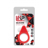 Красное эрекционное кольцо LIT-UP SILICONE STIMU RING 1 RED - Dream Toys - в Иркутске купить с доставкой
