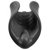 Чёрный мастурбатор Vibrating Silicone Stimulator с вибрацией - Pipedream - в Иркутске купить с доставкой