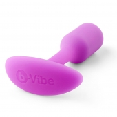 Розовая пробка для ношения B-vibe Snug Plug 1 - 9,4 см. - b-Vibe