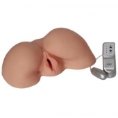 Телесная вибровагина из киберкожи с выносным пультом - LOVETOY (А-Полимер) - в Иркутске купить с доставкой