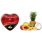 Массажная свеча с ароматом экзотических фруктов Bougie Massage Candle - 35 мл. - Plaisir Secret - купить с доставкой в Иркутске