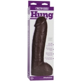 Большая насадка для трусиков Vac-U-Lock Realistic Hung - 31,7 см. - Doc Johnson - купить с доставкой в Иркутске