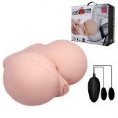 Вагина и анус с вибрацией CrazyBull Vagina and Ass - Baile - в Иркутске купить с доставкой