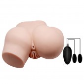 Телесный полуторс с двумя любовными тоннелями и вибрацией - Baile - в Иркутске купить с доставкой