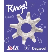 Прозрачное эрекционное кольцо Rings Cogweel - Lola Games - в Иркутске купить с доставкой