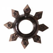 Чёрное эрекционное кольцо Rings Gear - Lola Games - в Иркутске купить с доставкой