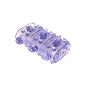 Фиолетовая насадка на пенис Rings Armour - Lola Games - в Иркутске купить с доставкой