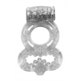 Прозрачное эрекционное кольцо Rings Treadle с подхватом - Lola Games - в Иркутске купить с доставкой