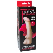 Телесная насадка REAL Standard с усиками на основании - 19 см. - LOVETOY (А-Полимер) - купить с доставкой в Иркутске