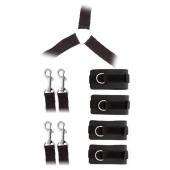 Комплект наручников и поножей LUXURIOUS BED RESTRAINT CUFF SET - Blush Novelties - купить с доставкой в Иркутске