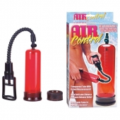 Вакуумная помпа с двумя сменными насадками NEW STAY HARD PUMP CLEAR RED - Seven Creations - в Иркутске купить с доставкой