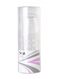 Прозрачная закрытая гелевая насадка - 13,5 см. - Toyfa Basic - в Иркутске купить с доставкой